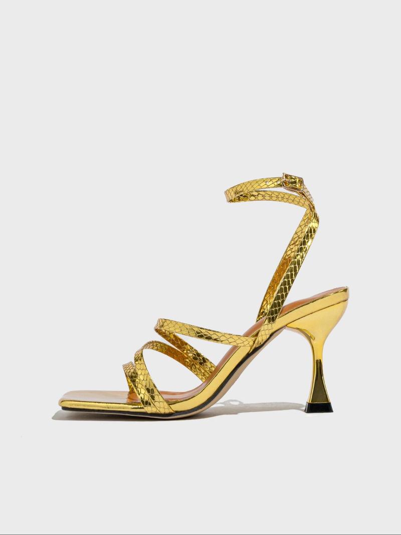 Product Introduction of Women's Fashionable Heeled Sandals, Elegant Open Toe High Heel Sandals for Party, Banquet, Fashionable Shoes for Daily Wear, Girl 7