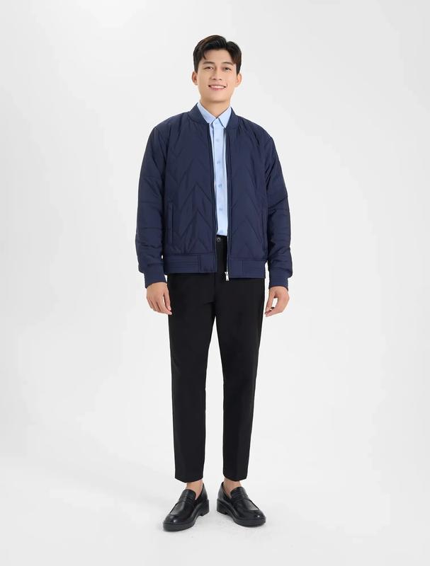 Áo khoác chần bông nam CANIFA họa tiết ziczac 8OT24W011