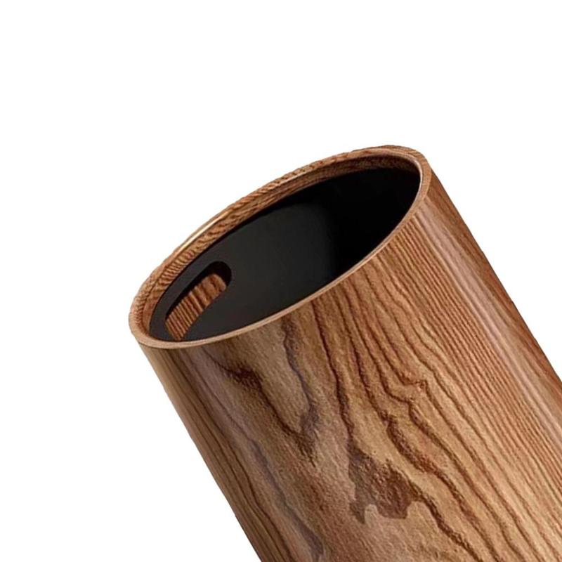 Product Introduction of Wood Grain Trash Can without Lid Rubbish Bin for Bedroom Entryway Toilet 1