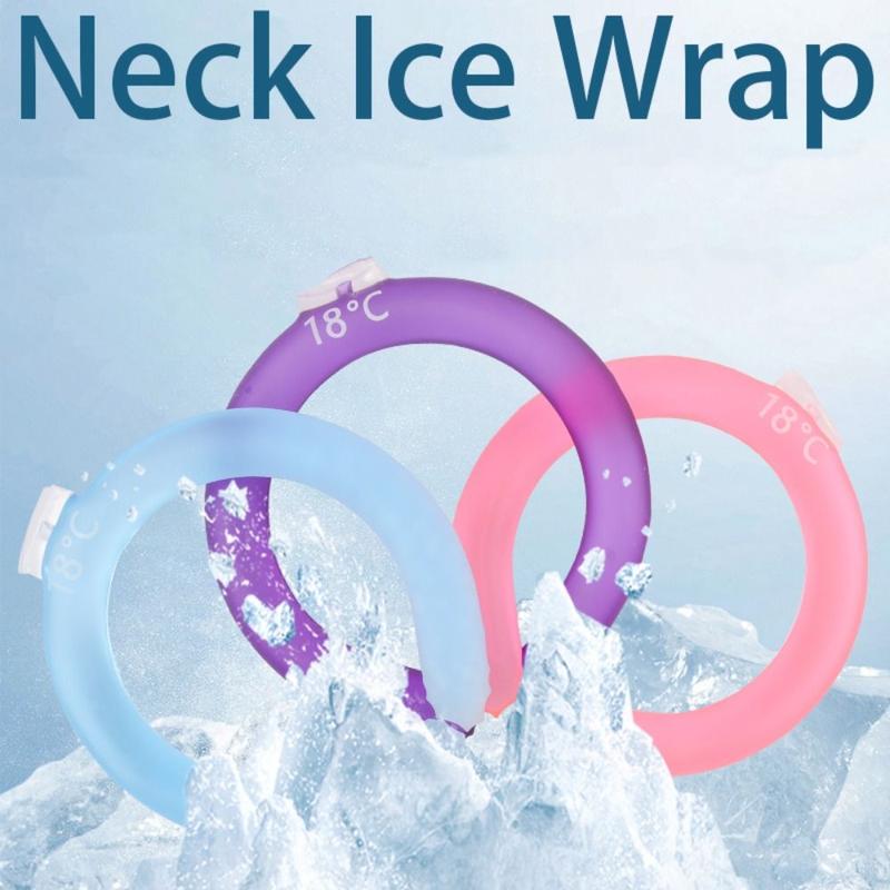 Ice Machine Wraps New Tube Neck Cooler Reusable Ice Pack Neck Cooling Ring Ice - TikTok ...