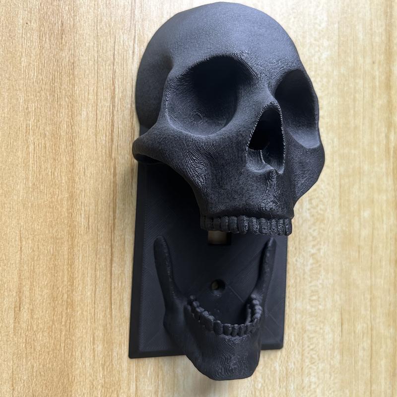 Skull Design Light Switch Cover, Multipurpose Halloween Themed Light Switch Cover, Universal Decorative Light Switch Cover for Home Decor, Christmas Gifts 6
