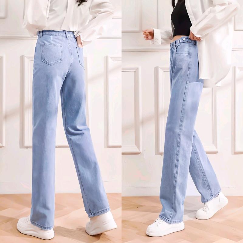 Celana Baggy Jeans Skena (Size 27-34) Celana Jeans Panjang Gombrong Wanita Terbaru 7