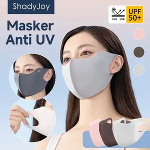 ShadyJoy Pelindung Wajah Anti-UV UPF50+ - Masker Wajah Wanita yang Dapat Dicuci Ulang - Pelindung Kulit dari Sinar Matahari