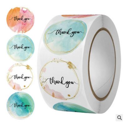 BISA COD 5195 Sticker Label PackagingTulisan Thank You isi 500 pcs Foto Roll Stiker  Stationery Paper 0