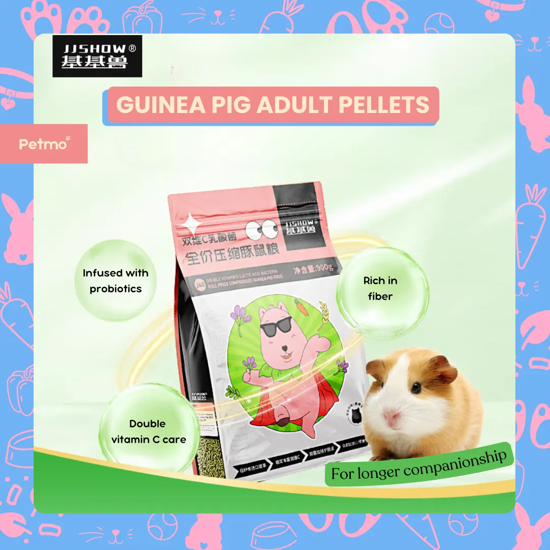 Guinea Pig Food Pellets - Complete & Balanced Nutrition With Double Vitamin C Care & Probiotics 900g