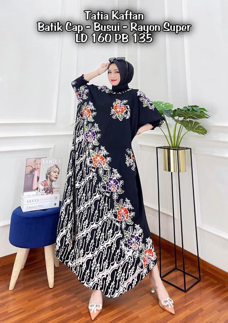 Product Introduction of GAMIS KAFTAN CAP SHOF MOTIF TATIA TERBARU 2