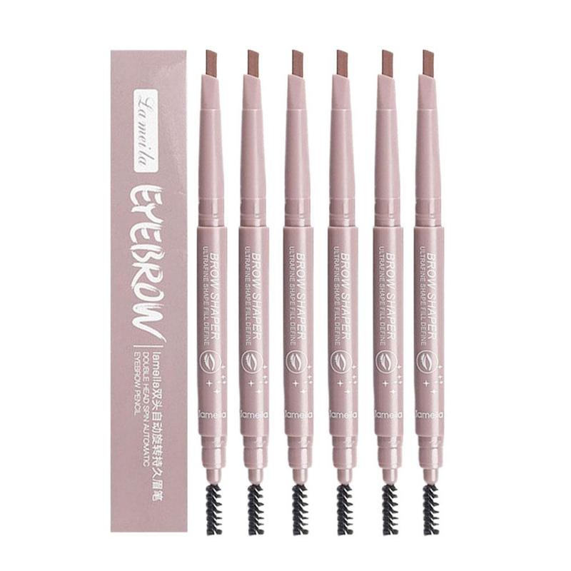 0.3g Double Headed Eyebrow Pencil With A Thin Tip Waterproof And Not Easily Smudged It Automatically Rotates Naturally Without Fading Suitable For Beginners 4
