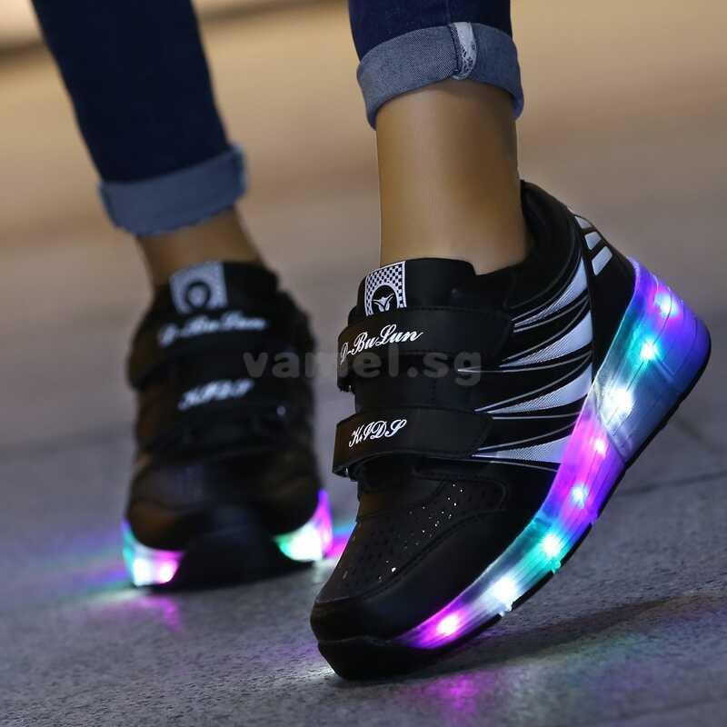 Product Introduction of Size 27 43 Kids Led Light Shoes Children Roller Skates Boy And Girls Sneakers 6