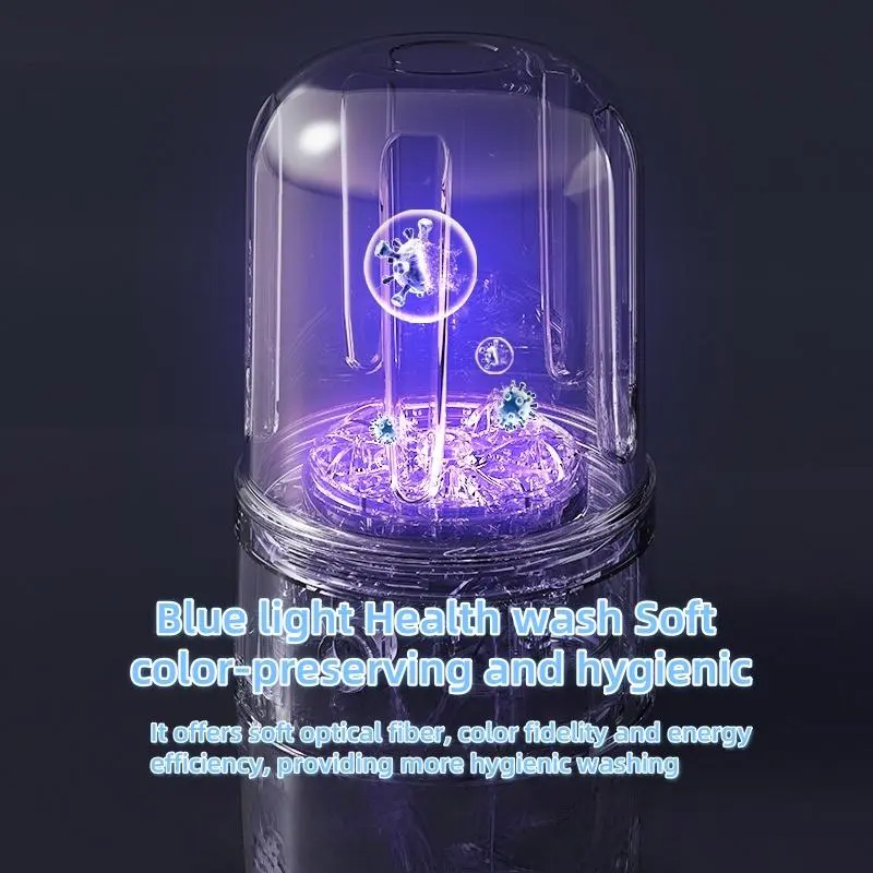 Mini Laundry Cup, 1L Capacity Portable Washing Machine, Household Laundry Equipment for Underwear & Socks, Suitable for Travel & Business Trips 4