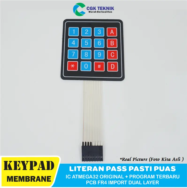 CGK TEKNIK - KEYPAD PERTAMINI MEMBRANE 4X4 KEYPAD POM MINI 1
