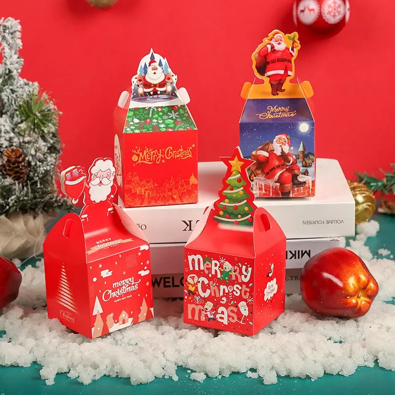 Hộp quà trang trí Noel hoặc làm hộp đựng quà cho các bé.