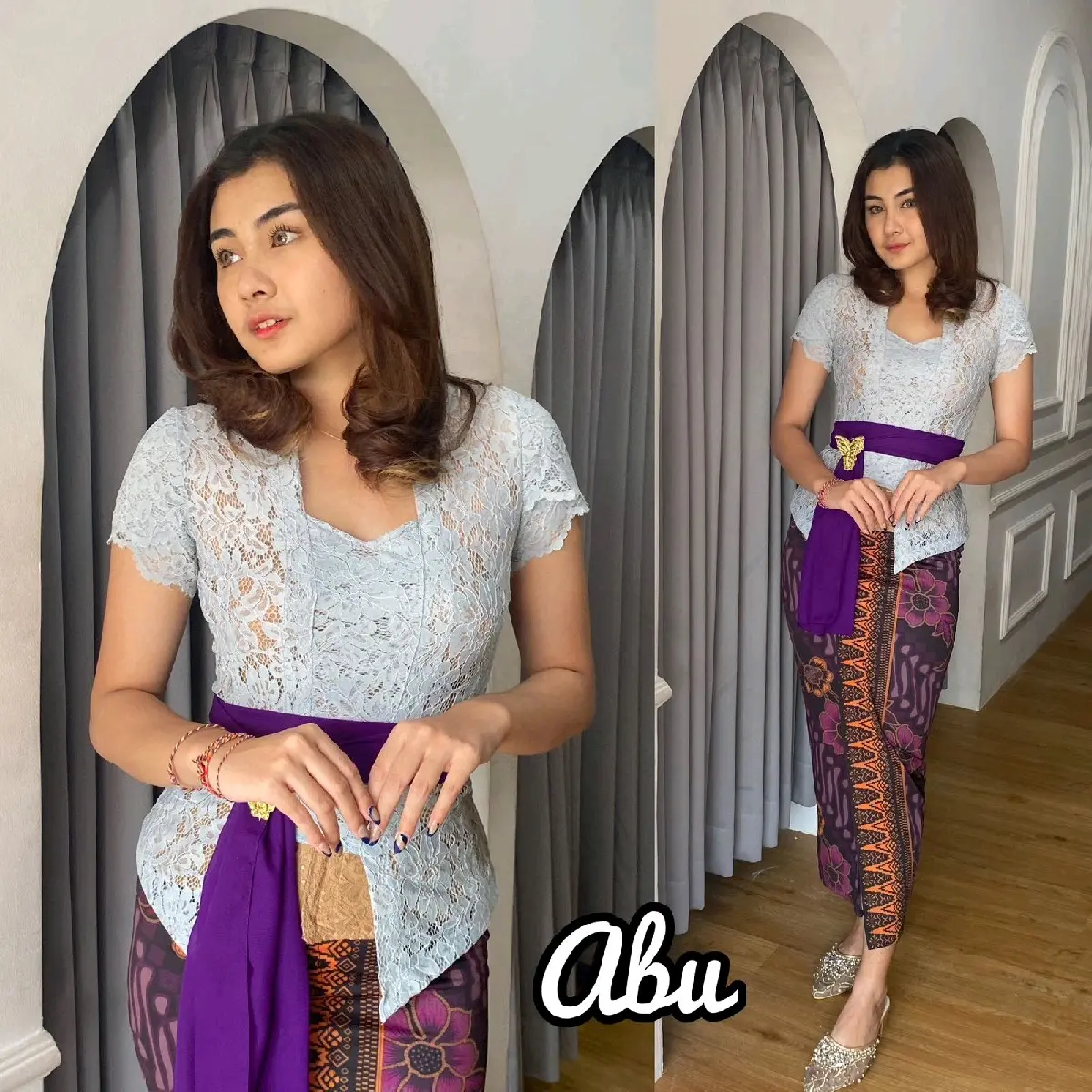 Kebaya Sofia Lengan Pendek kupu-kupu (kebaya saja)