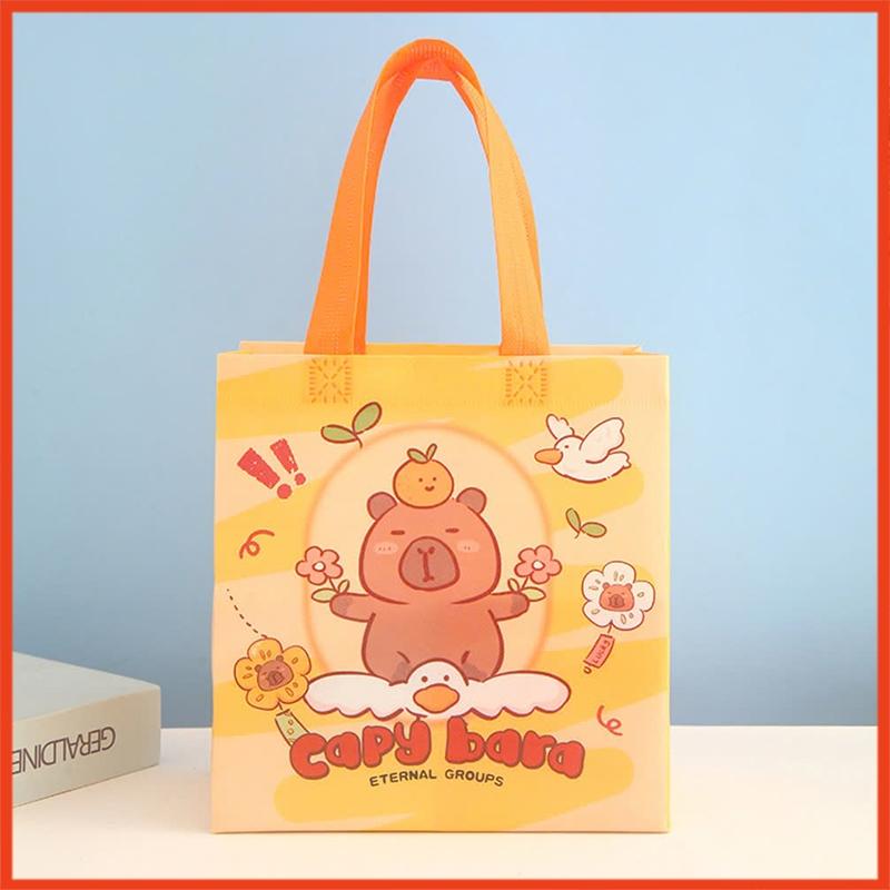 Product Introduction of Túi vải không dệt Capybara cute đa năng chống thấm nước nhiều hình dễ thương thiết kế đẹp kèm quai đeo. 4