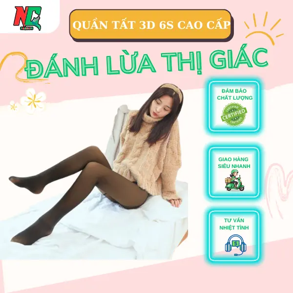 Quần Tất che khuyêt điểm mùa đông 3D 6S cao cấ - Siêu Dày, Siêu Ấm, Tôn Dáng Hoàn Hảo