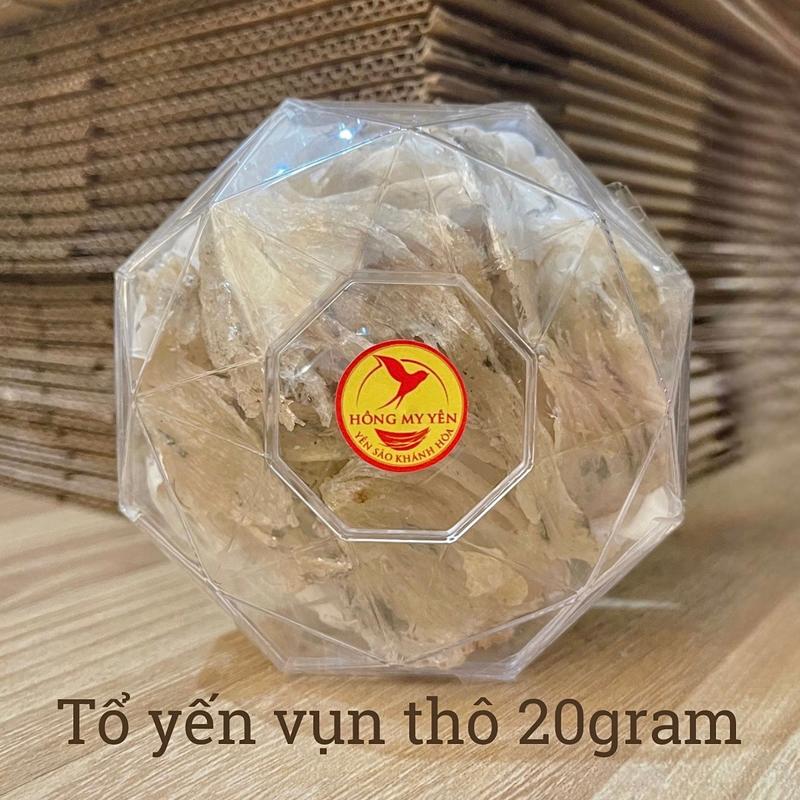 TỔ YẾN VỤN THÔ 20GRAM -  Hồng My Yến Yến Sào Khánh Hòa - Tặng Kèm Táo Đỏ, Đường, Hạt Chia, Nhíp Chè Food