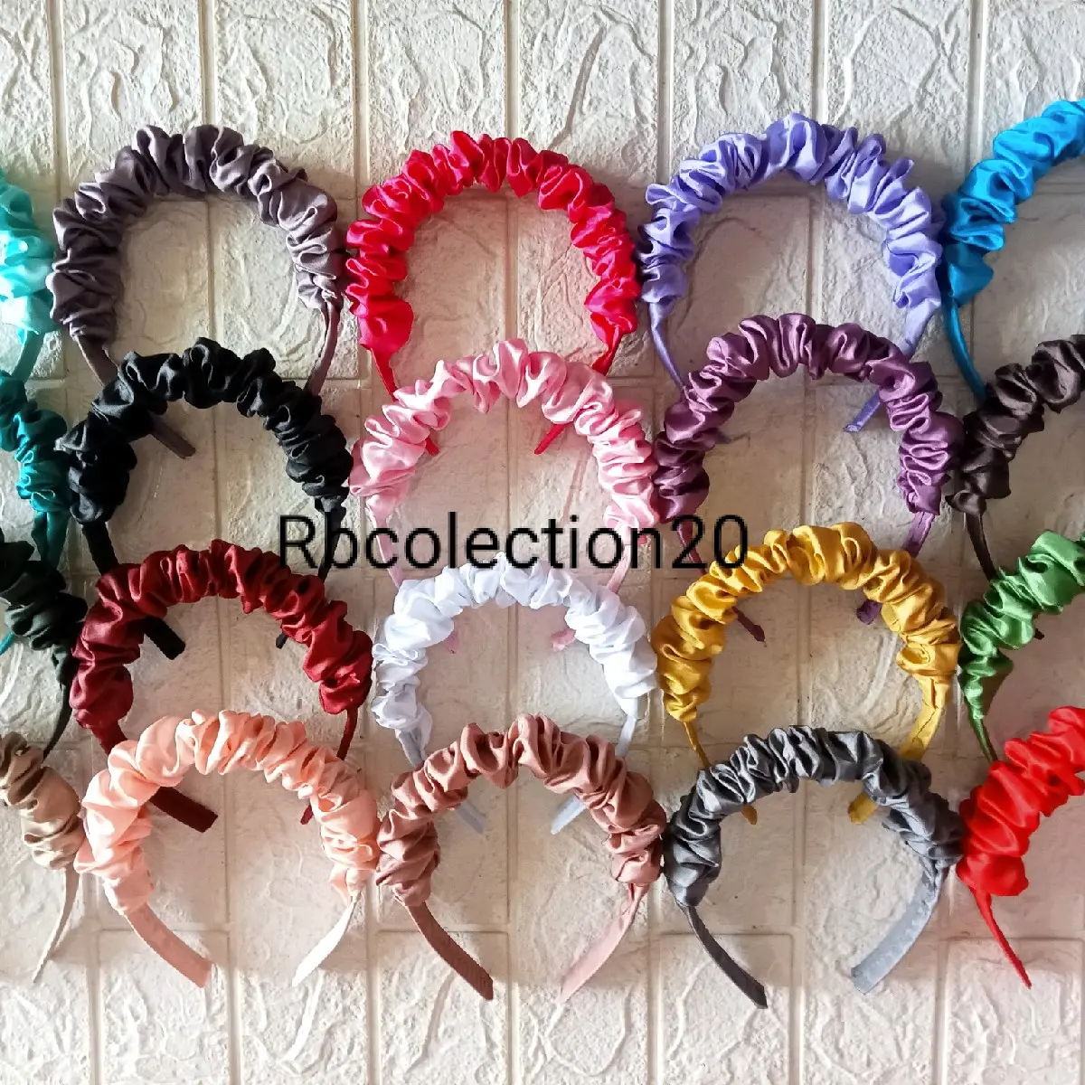 Bando Nagita Scrunchie Batang Kaku Anti Patah - 12 Warna - Headbands