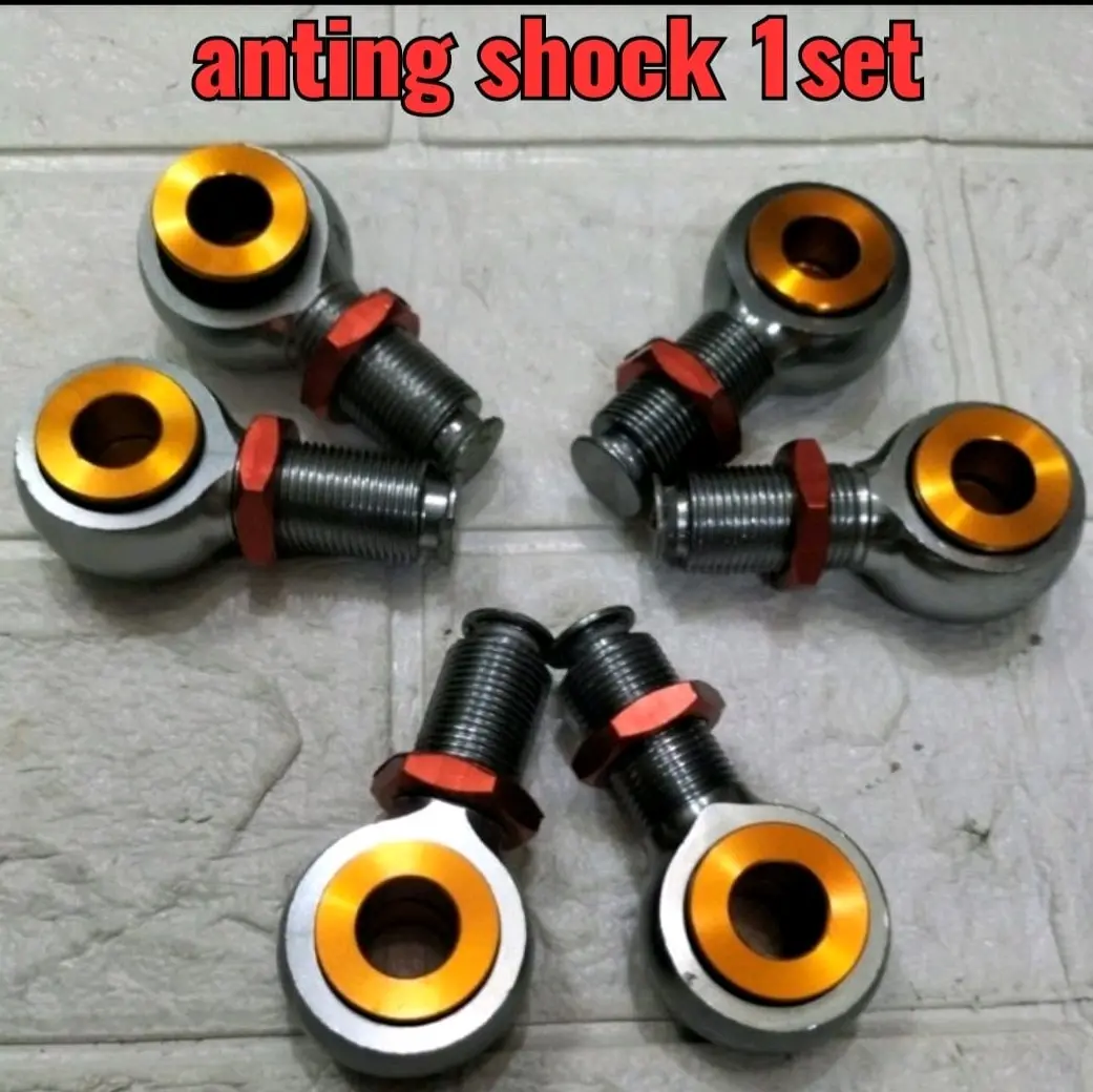ANTING SHOCK BLKG SEPASANG 1SET,MATIC/BEBEK DRAT 19,FULL CNC DRAT 19 UNIVERSSL,BISA SEMUA MOTOR BEBEK/MATIC Motorcycle