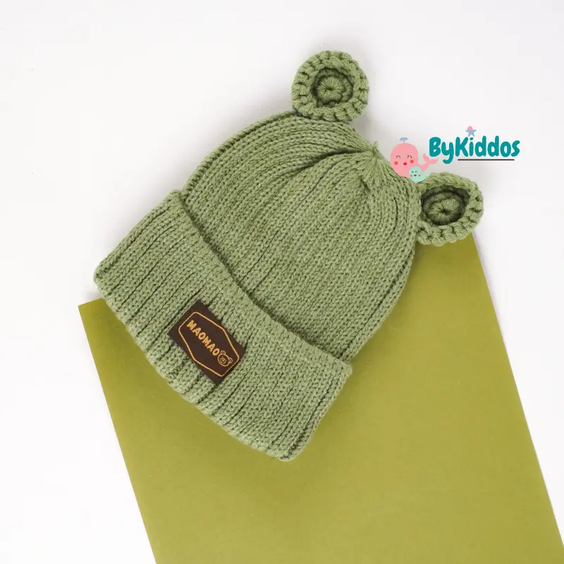 ByKiddos - Topi Rajut Anak Motif Kuping / Topi Rajut Bayi Motif Kuping / Topi Kupluk Cewek-Cowok 4