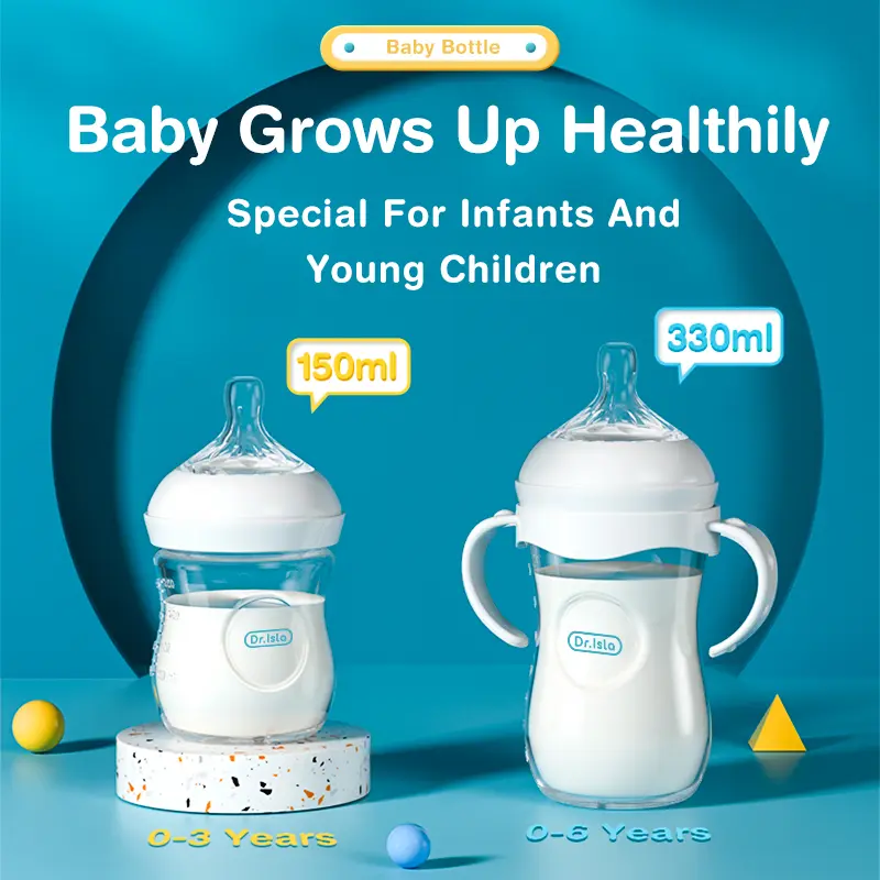 Botol Minum Bayi Baru Lahir Bebas BPA 330ml/150ml, Bahan Aman PP Accessories Bottle 1