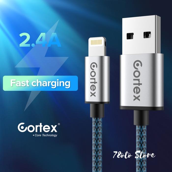 Cortex Fast Ingwe Jual Cortex KE202 Kabel Data Charger iPhone USB to Lightning 2.4A-3.0A ...
