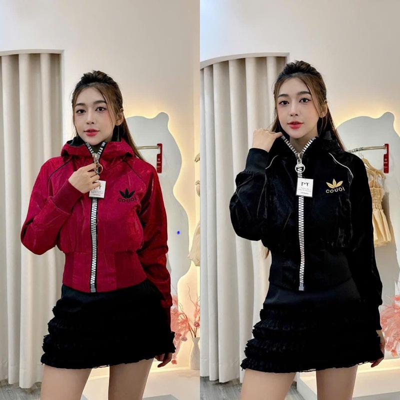 Product Introduction of Áo Khoác Phi Xà Cừ Nữ THÊU LOGO DÂY KÉO TO , Có Túi Trong 2 Lớp Dành cho Nữ Từ 40kg đến 58kg 0