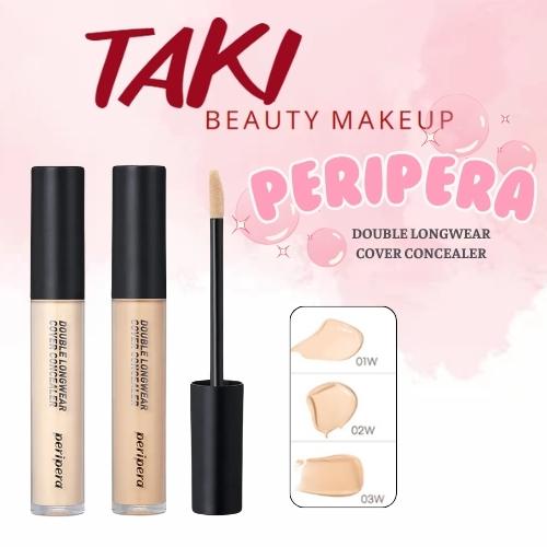 Che Khuyết Điểm Peripera Double Longwear Cover Concealer Cosmetic Mỹ Phẩm Trang Điểm ckd  peripera