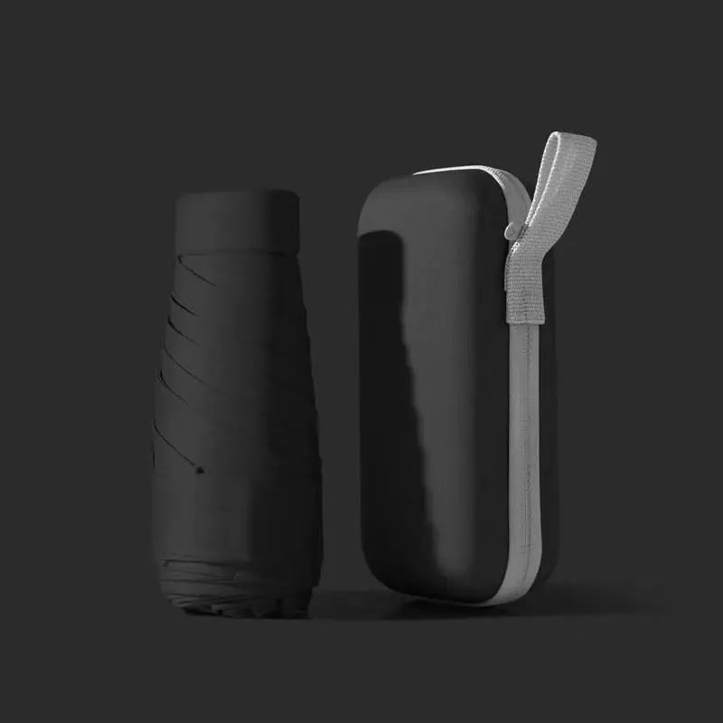 Mini Umbrella with Box, 1 Count Portable Foldable Umbrella, Lightweight Umbrella for Outdoor Sports, Portable Mini Umbrella for Women & Men 0