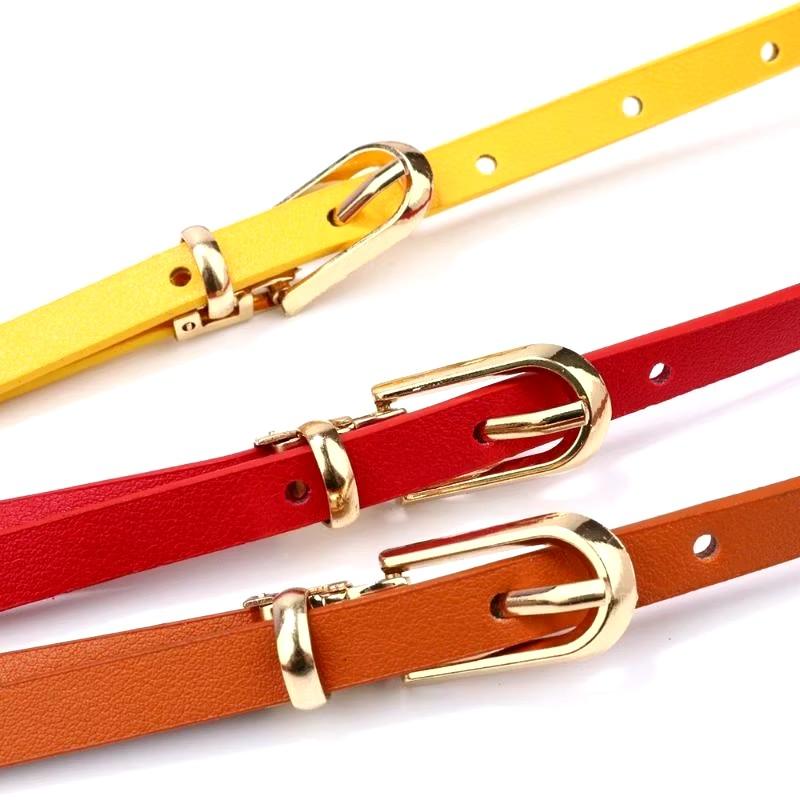 Product Introduction of Thắt lưng Da PU dây 1cm nhiều màu IB3 khóa đơn giản thanh lịch cho Nữ phong cách Dễ Thương 8