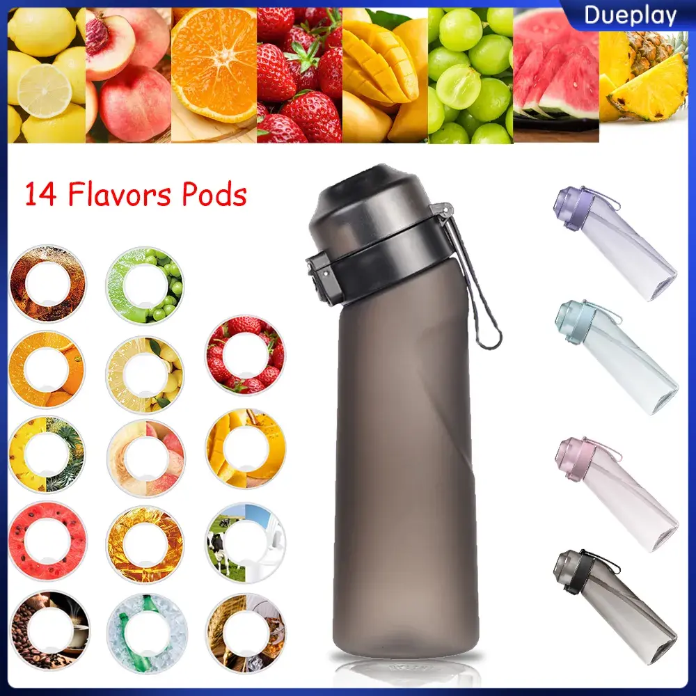 Air Up Flavored Water Bottle Scent Water Cup Flavored Sports Water Bottle For Outdoor Fitness With Straw FlavorPod [Dueplay]