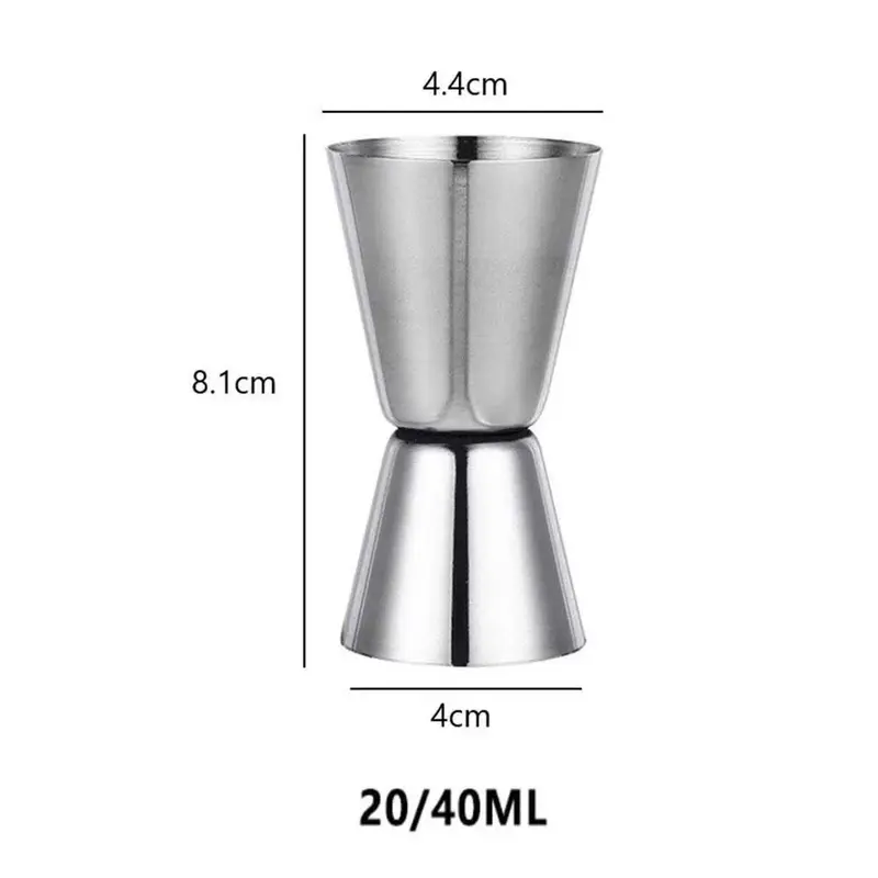 Ly đong định lượng Jigger INOX cao cấp 2 đầu có chia vạch loại 15/30ml và 20/40ml 1