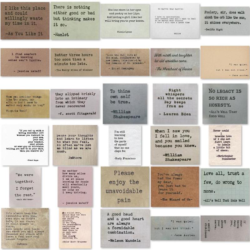 60 Sheets/Set Vintage Motivational Quote Series Sticker, DIY Decorative Graffiti Sticker For Laptop, Guitar, Water Bottle, Gift 2