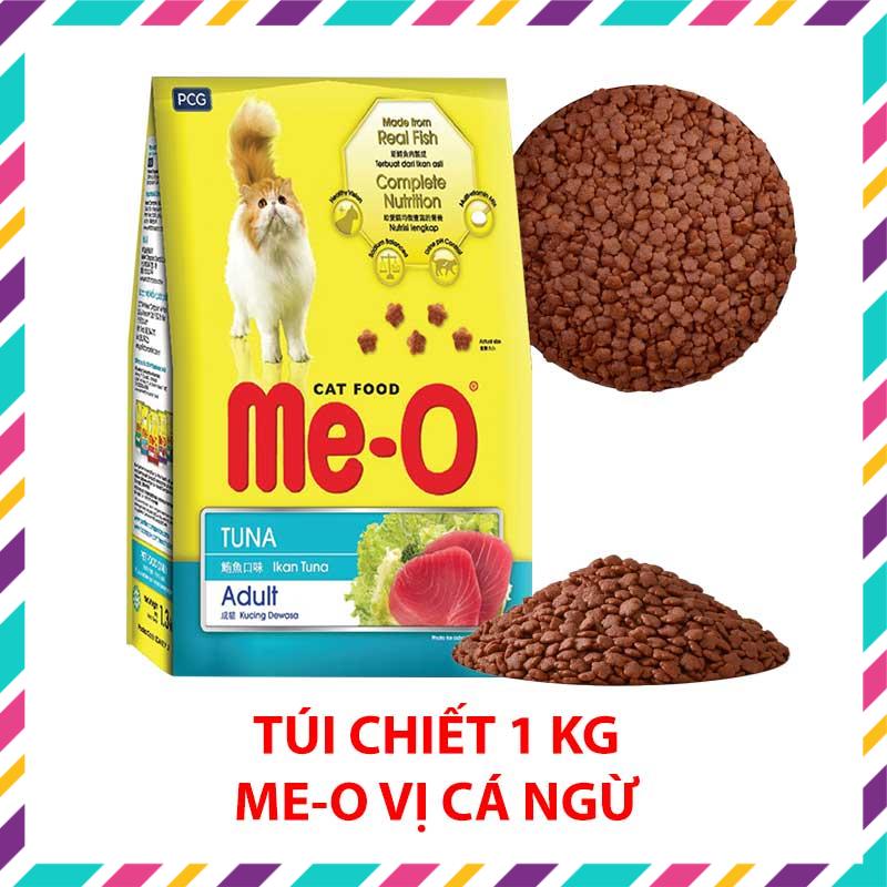 Thức ăn cho mèo Me-O vị cá ngừ 1kg - Thái Lan - Date mới nhất hạt momo