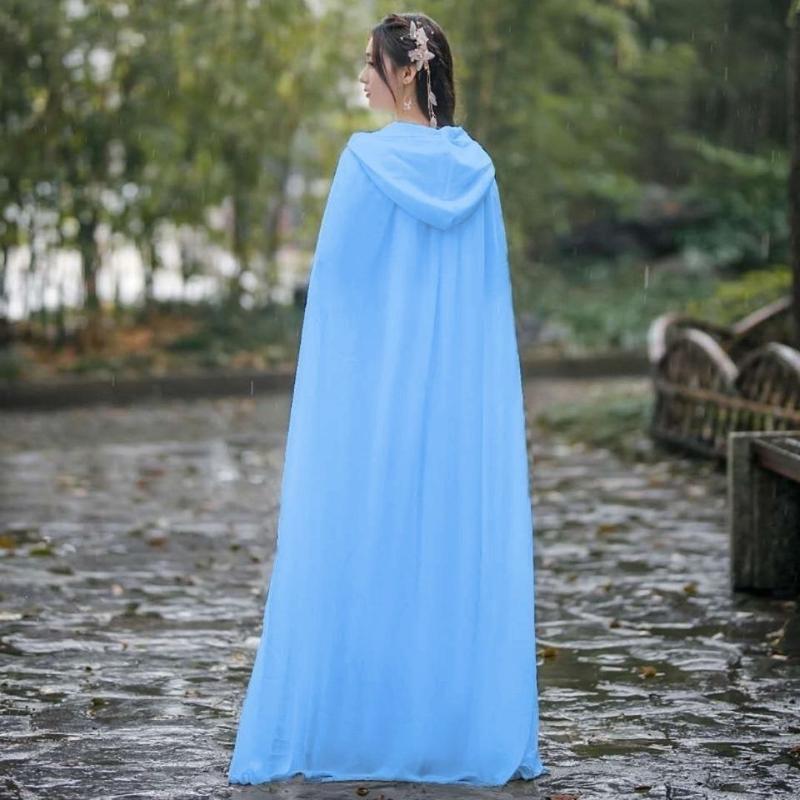 Product Introduction of Áo Choàng Hanfu, Mũ Rơm Đỏ, Mỏng, Dài, Dành Cho Nữ, Thích Hợp Đi Phượt Sa Mạc, Chụp Ảnh, Chống Nắng, Có Mũ Trùm Đầu, Trang Phục Cổ Xưa, Làm Bằng Voan, Năm 2025 2