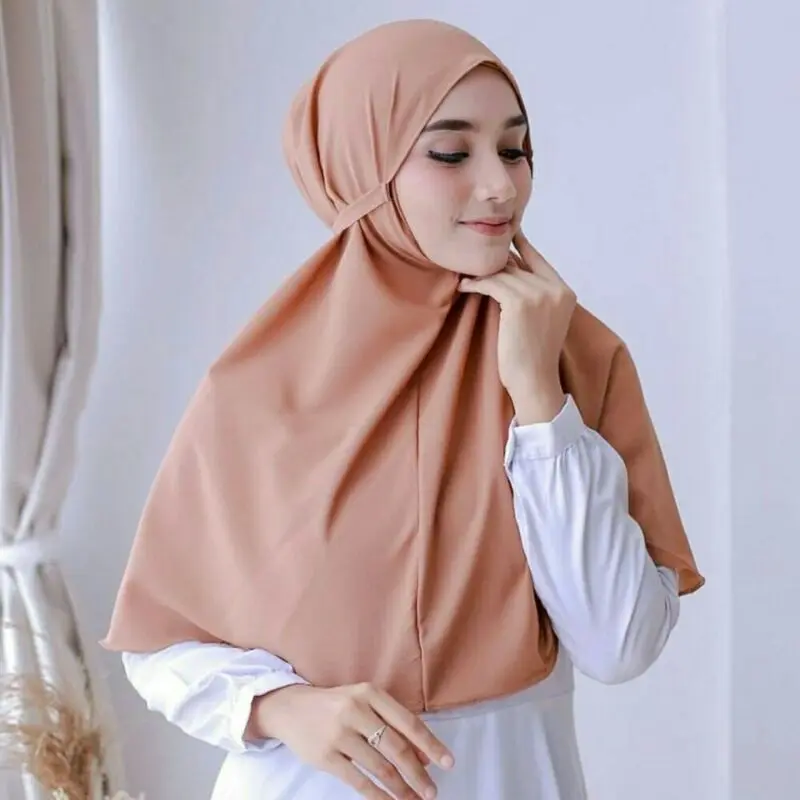 Bergo Crinkle Airflow | Hijab Instan Bergo Maryam Crinkle Premium | Khimar Crinkle | Kerudung Bergo Maryam Crinkle