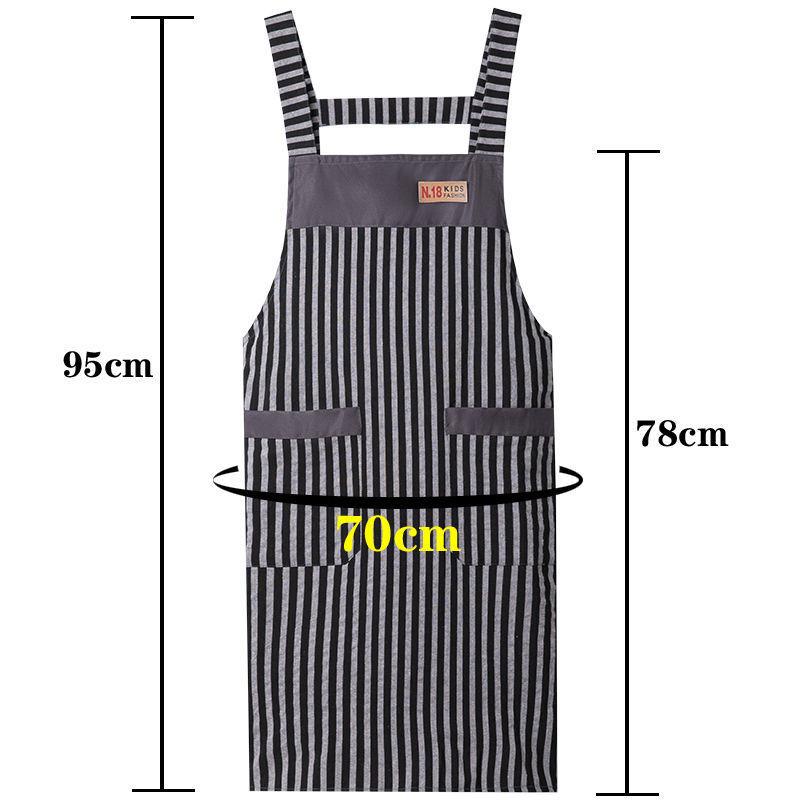 Product Introduction of Apron Kapas, Gaya Barat, Bahan Kapas Tulen, Bernafas, Sesuai untuk Dewasa, Sesuai untuk Kerja, Pakaian Kerja, Dapur dan Isi Rumah, Penutup Kalis Minyak, Sesuai untuk Wanita, Gaya Selebriti Internet 5