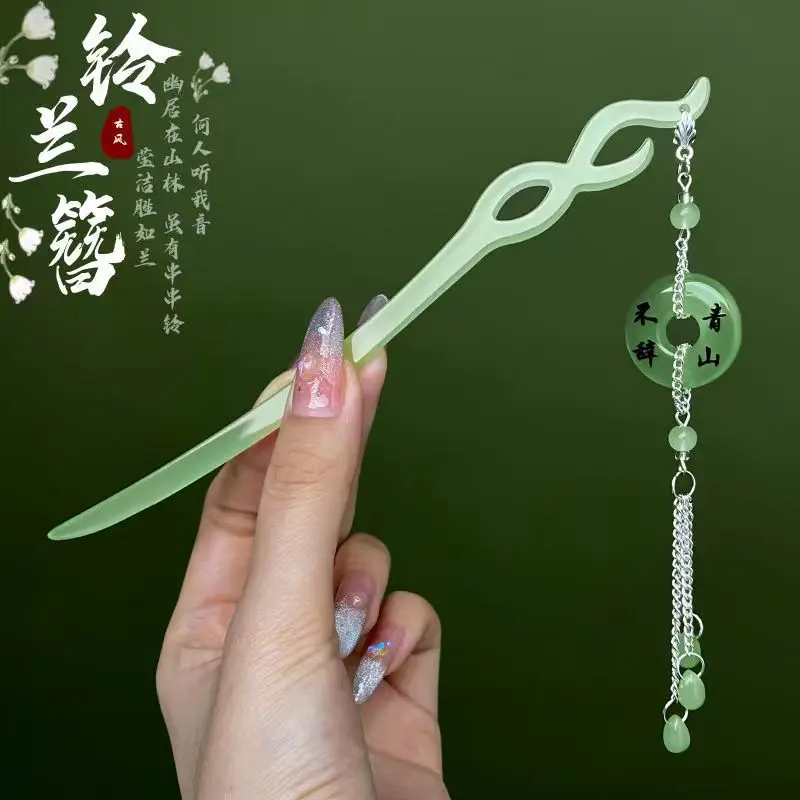 Bộ Kẹp Tóc Cổ Tích Phong Cách Mùa Hè, Kẹp Tóc Hoa Huệ Trong Thung Lũng, Làm Bằng Nhựa Resin, Phụ Kiện Tóc Nữ Cổ Điển Thích Hợp Cho Gian Hàng Chợ Đêm 3