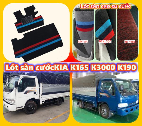 Thảm lót sàn xe tải THACO KIA K165 K3000 K140 K190 K125 K2700 K3000S cao su cắt sẵn tiện lợi bền đẹp dễ vệ sinh