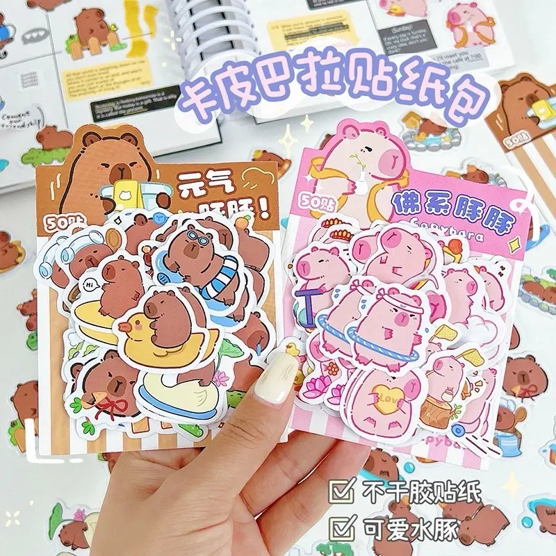 Set hình dán capybara 50 miếng