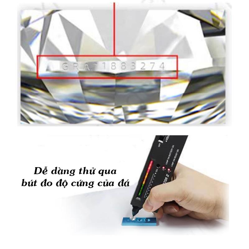 Product Introduction of Đá Moissanite đá quý nhân tạo có giấy kiểm định quốc tế, mã vạch đầy đủ size 4.0ly đến 7.0ly QMJ 3