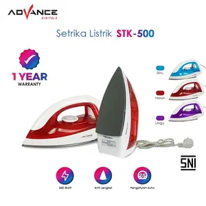 Setrika Listrik Advance Anti Lengket STK-500 Hemat Listrik 350 Watt Garansi Resmi 1 Tahun