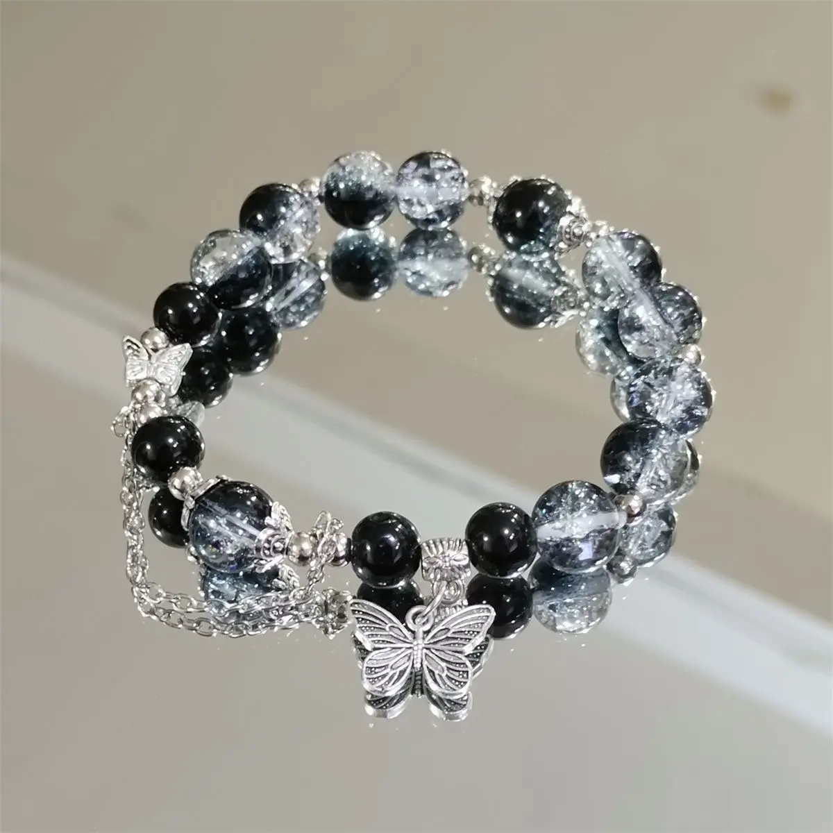 Vòng Tay Đính Cườm Vết Nứt Băng, Thiết Kế Cổ Điển Độc Đáo Cao Cấp Dễ Phối Đồ Thích Hợp Cho Học Sinh Và Bạn Gái, Bán Chạy, Năm 2024