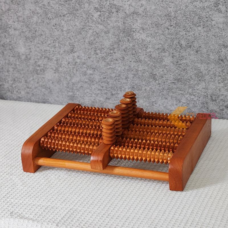 Bàn lăn chân gỗ Massage 6 hàng TRẦN ĐÌNH ( 31 x 24 x 10 cm) 1