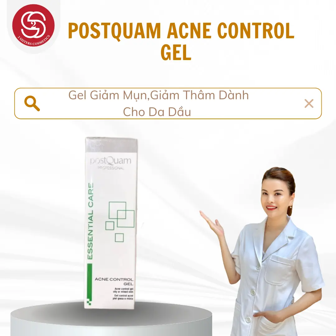Gel giảm mụn POSTQUAM ACNE CONTROL GEL Dành Cho Da Dầu ( 50ml)
