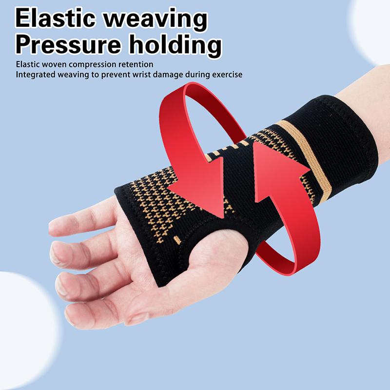 Product Introduction of 1pc Copper Compression Gloves Sports Wrist Guard  Gloves Elastic Palm Brace Sleeve Fitness Wrist Support Wristband 27