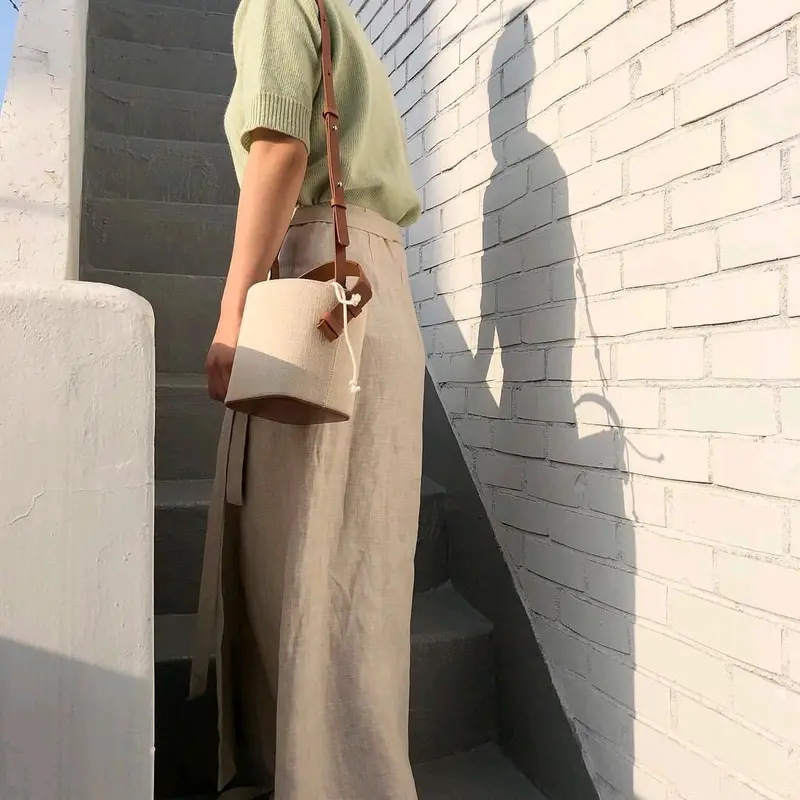 EONJU - SUMMER BUCKET CANVAS TAS SELEMPANG BUCKET CANVAS SERUT BAGIAN DALAM 1