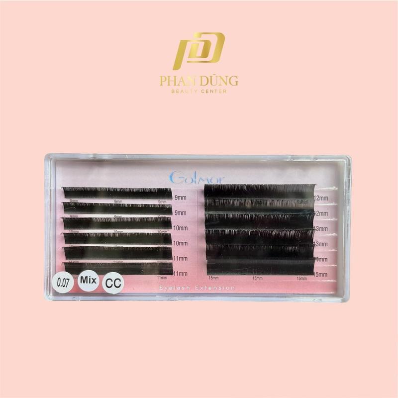 Mi mix size 9 - 15mm; độ dày 0.07, 0.10, 0.12; độ cong J, B C, CC, D