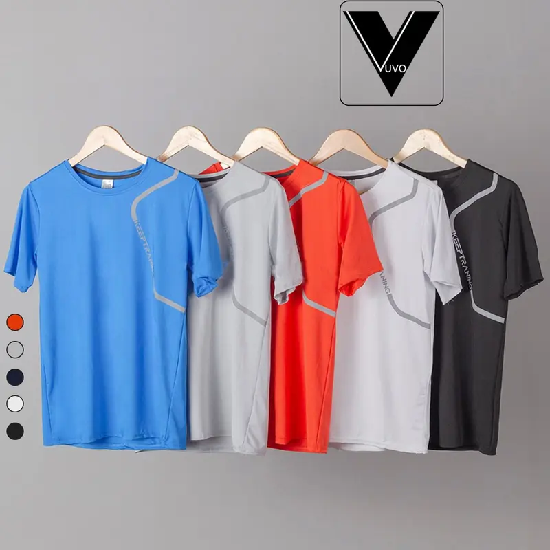 Áo Thun Thể Thao Nam Keep Training Chất Mát Mịn Vuvo Official Sport Tập Thể Dục 2