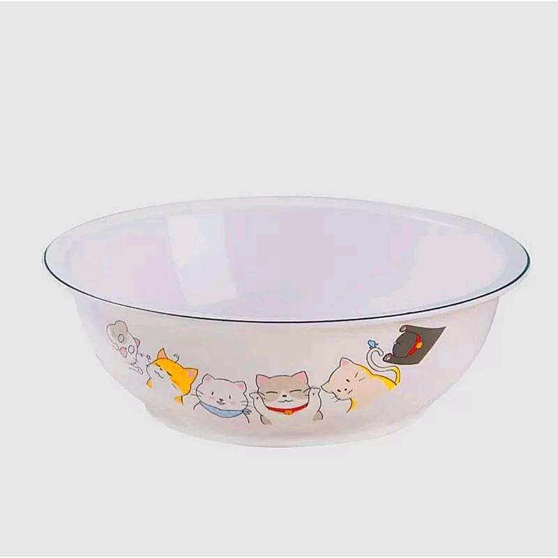 Piring Keramik Motif Kucing Bulat Ukuran 8 inch / 20 cm 1