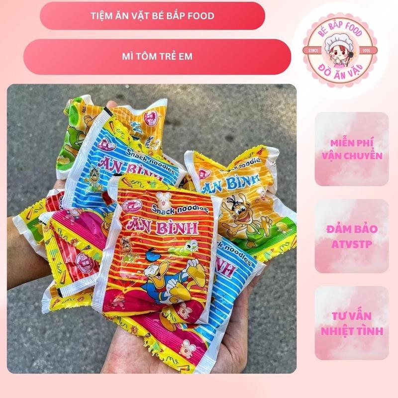 Bịch 50 Gói Mì Tôm Trẻ Em An Binh, Mì Ăn Liền Trẻ Em, Mì An Binh Tuổi Thơ - Food Miến mìtôm 5