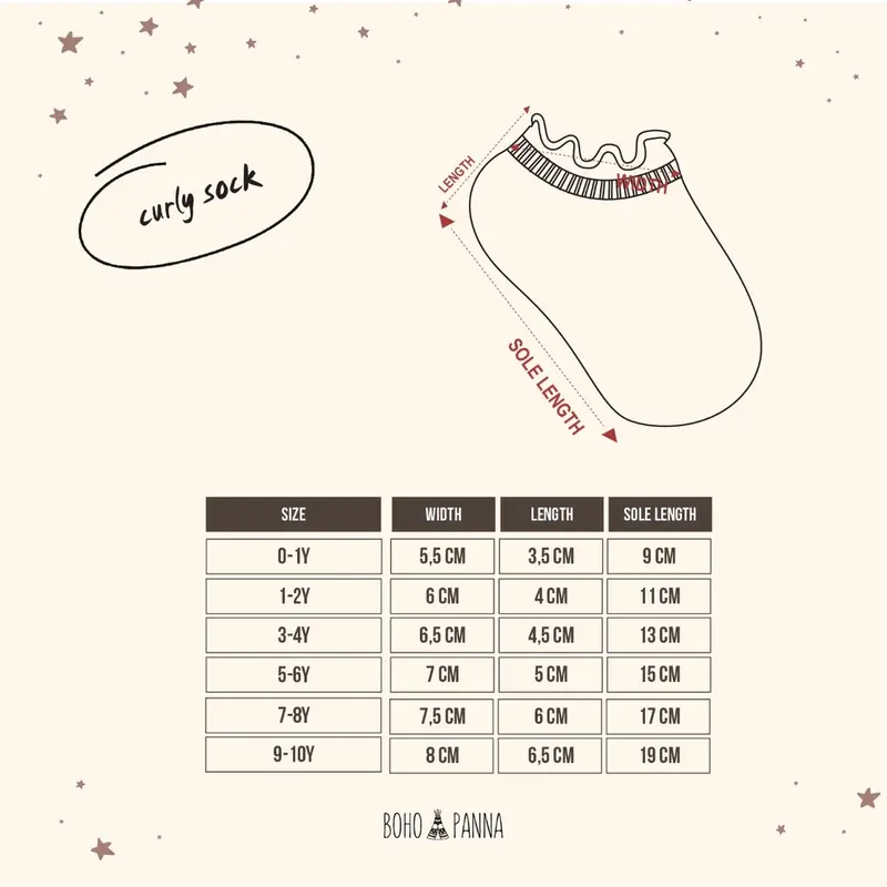 BOHOPANNA CURLY SOCK / ALICE SOCK / RUFFLE SOCKS/ KAOS KAKI ANAK/ GIRLS SOCKS 2